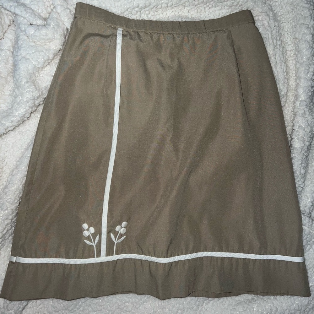 Vintage Golf Skirt Women’s Preppy Tennis Style Embroidered